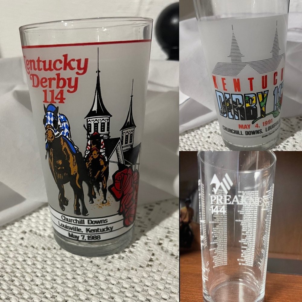 Vintage 1988, 1991 and 2019 Official KENTUCKY DERBY #114, #117, #126. In mint co